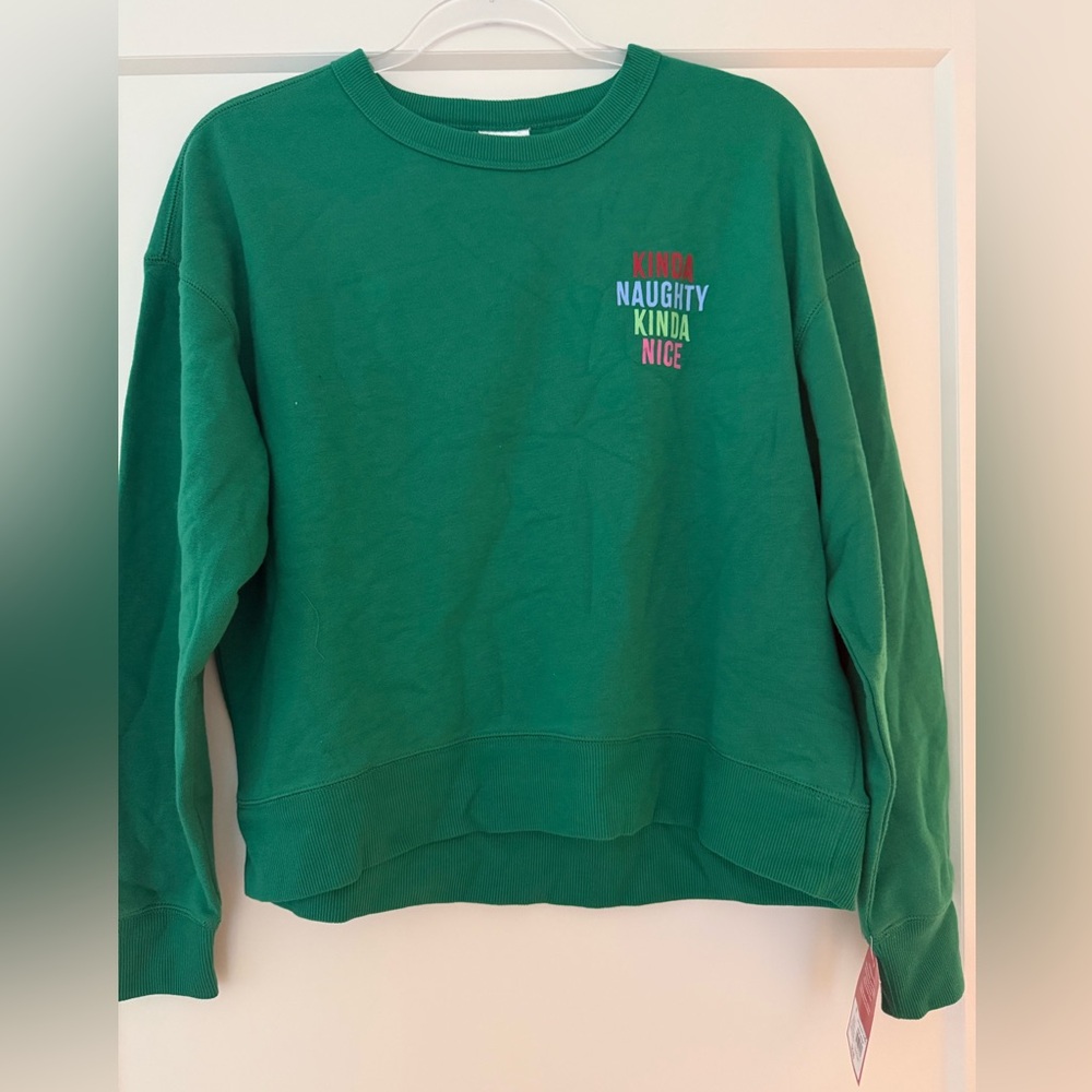 Green festive sweatshirt from Target